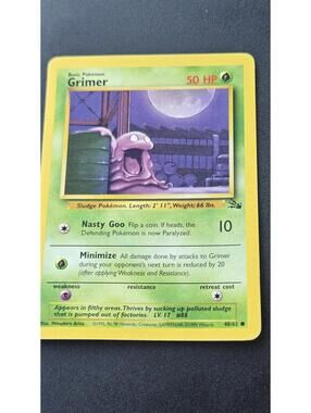 Grimer Basic Pokemon Card 50 HP